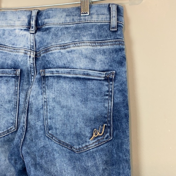Express High Rise Leggings Acid Wash Jeans Size 4 - Picture 5 of 13